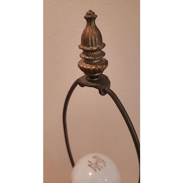 1920s English Royal Winton Pink Chintz Butterfly Lamp For Sale - Image 5 of 13