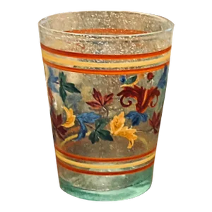 Late 18th Century Bohemian Czech Enameled Beaker