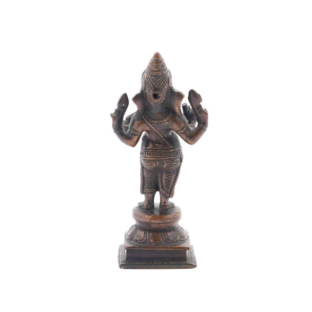 19th Century Indian Cast Bronze Figure of Ganesha, C. 1800's For Sale - Image 5 of 10