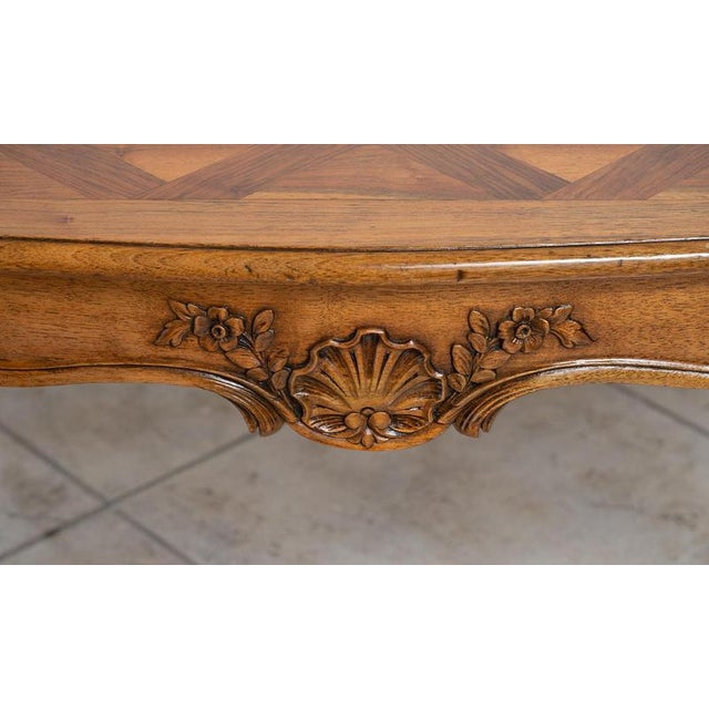 Antique Provençal Living Room Coffee Table in Solid Walnut, France, 20th Century For Sale - Image 4 of 6