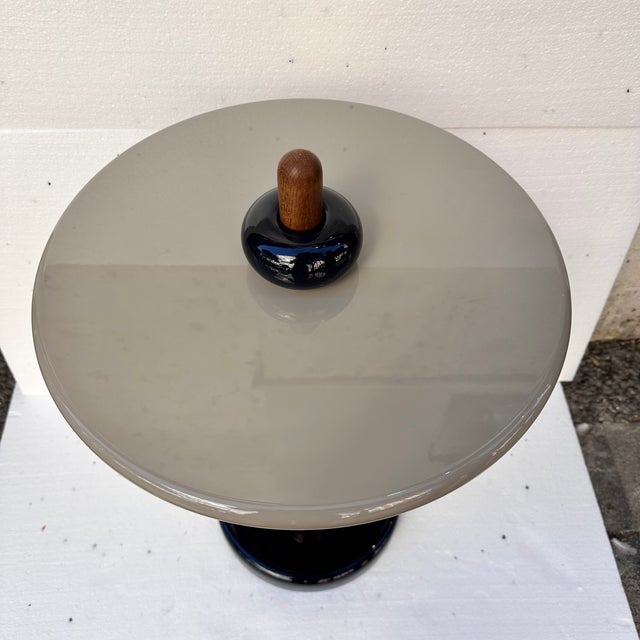 Blue Shuffle MH1 Side Table in Lacquered Wood by Mia Hamborg for &Tradition, Denmark, 2010 For Sale - Image 8 of 18