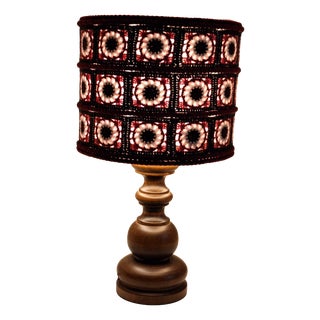 Vintage German Table Lamp in Walnut by Temde, 1970s For Sale