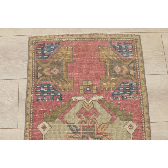 1970s 1970s Turkish Boho Style Red Oushak Rug For Sale - Image 5 of 9