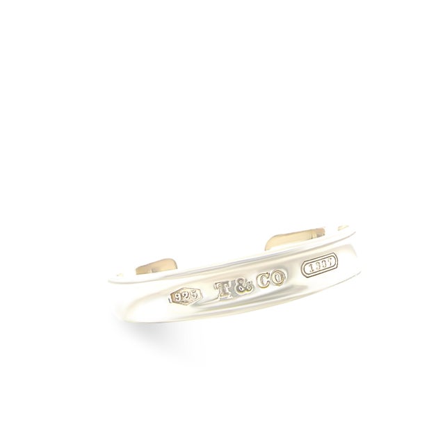 1990s 1990s Tiffany & Co Vintage Sterling Silver 1837 Bracelet 47.48g For Sale - Image 5 of 8