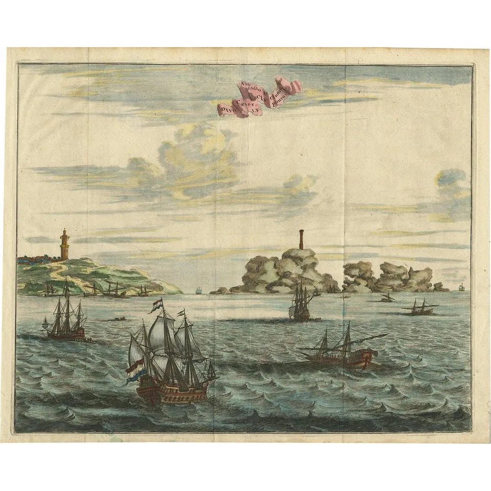 Olfert Dapper, Illustration of the Dardanelles, Turkey, 1677, Print ...