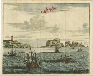 Olfert Dapper, Illustration of the Dardanelles, Turkey, 1677, Print