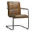 Matthew Izzo Home Bauhaus Leather Armchair For Sale - Image 4 of 4
