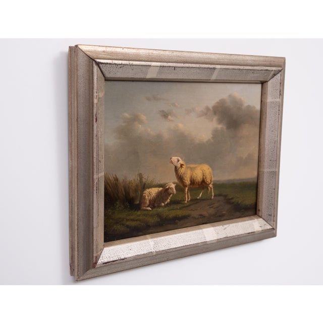 Eugène Verboeckhoven, Sheep, Oil on Panel, 1844 For Sale - Image 4 of 9