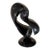 Large Abstract Mid Century Black Marble Sculpture by Ellen Brenner Sorensen For Sale