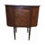 A distinctive antique mahogany bow-front sideboard or server featuring an unusual architectural form with gracefully...