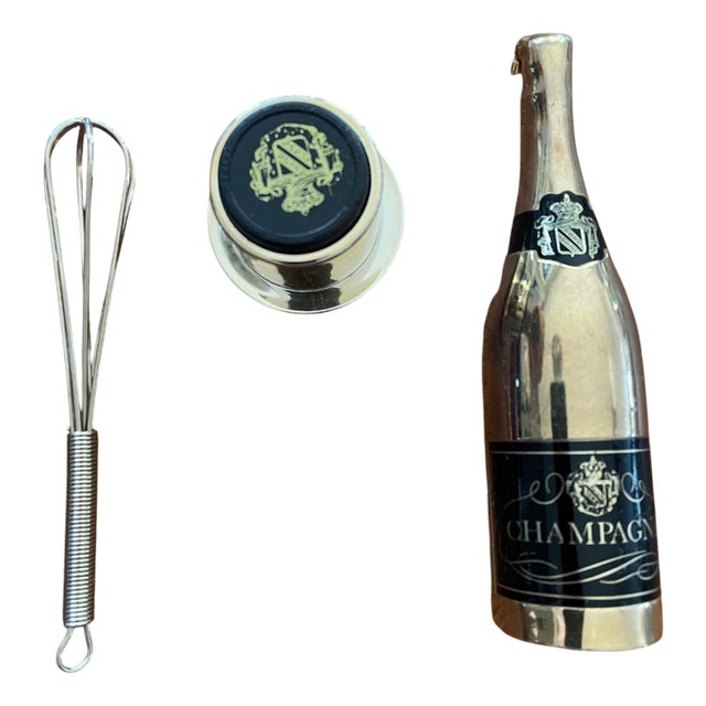 Champagne Accessories, Set of 3 For Sale