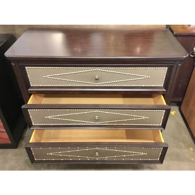 Modern Wood and Metal Chest of Drawers For Sale - Image 4 of 5