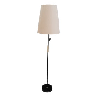 Floor Lamp with Fabric Shade by Rupert Nikoll, Vienna, Austria, 1950s For Sale