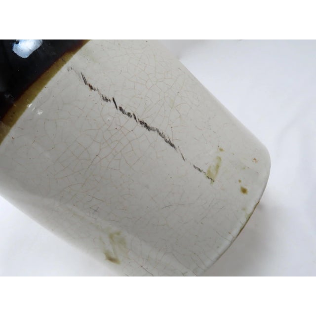 Antique American Stoneware Blue Decorated Salad Dressing Advertising Jug For Sale - Image 10 of 13