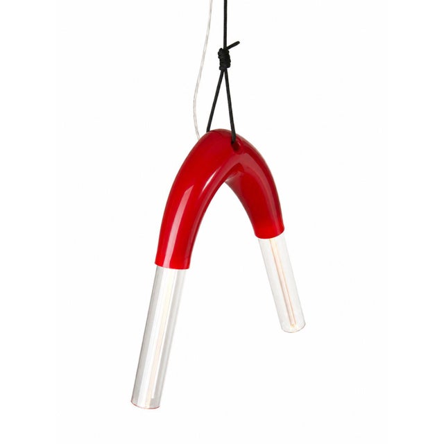 Contemporary Bend 02 Double Pendant Light by Joe Zander For Sale - Image 3 of 11
