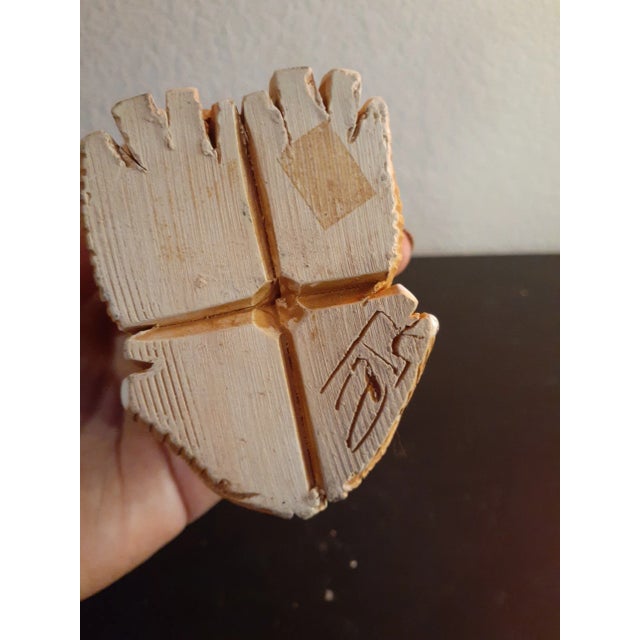 1980s 1980s Artesania Rinconada Hand Carved Lion Figurine For Sale - Image 5 of 7