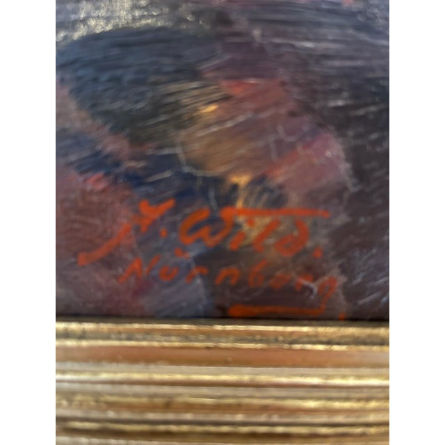 Impressionist Vintage Floral Still Life Oil on Canvas Painting For Sale - Image 12 of 12