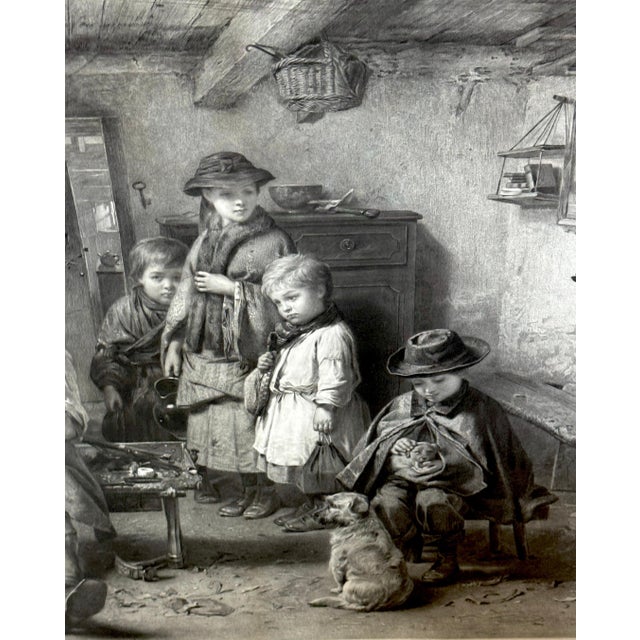 Figurative Thomas Faed, “Baith Faither and Mither” Aesthetic Movement Frame, Circa 1875 For Sale - Image 3 of 14