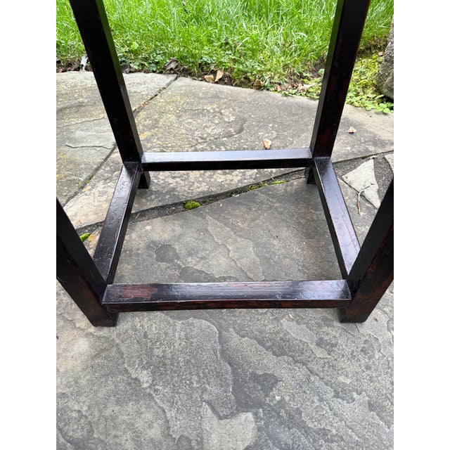 Antique Chinese 2-Tier Hardwood Stand For Sale - Image 13 of 13