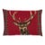 Scottish Stag Red Tartan Cushion With Tartan Sides With Feather Filler - 33x46cm (15"x18") For Sale