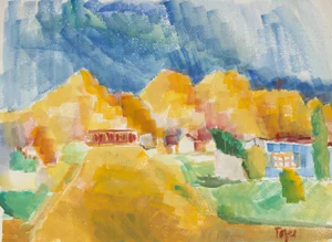 Jennings Tofel Southwest Watercolor Scene