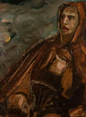 Antonio Feltrinelli, The Monk, Original Painting, 1930s