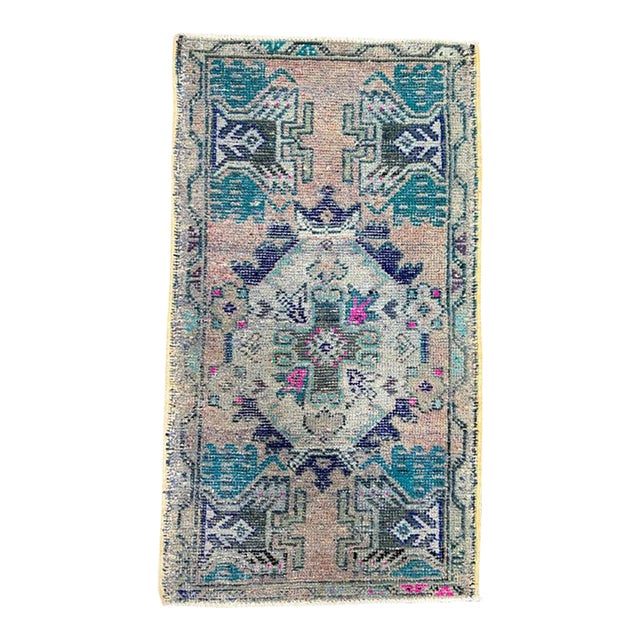 Turkish Yastik Rug 1'8" x 2'11" For Sale