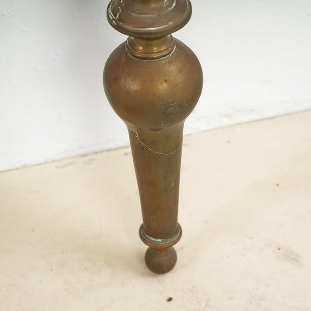 Vintage Goldenrod Brass Bed For Sale - Image 4 of 9