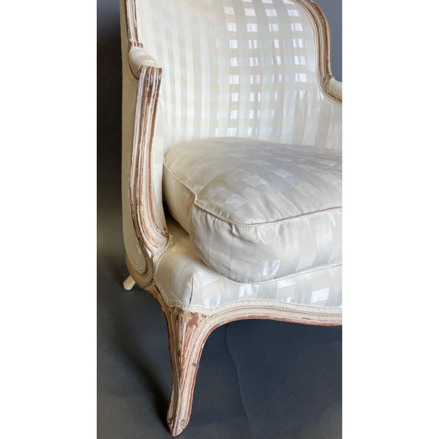 19th Century French Painted Bergere For Sale - Image 4 of 7