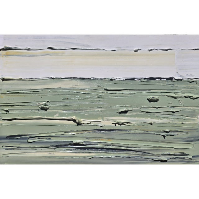 Abstract Contemporary Neutral Color Palette Abstract Landscape Painting / Color Field For Sale - Image 3 of 11