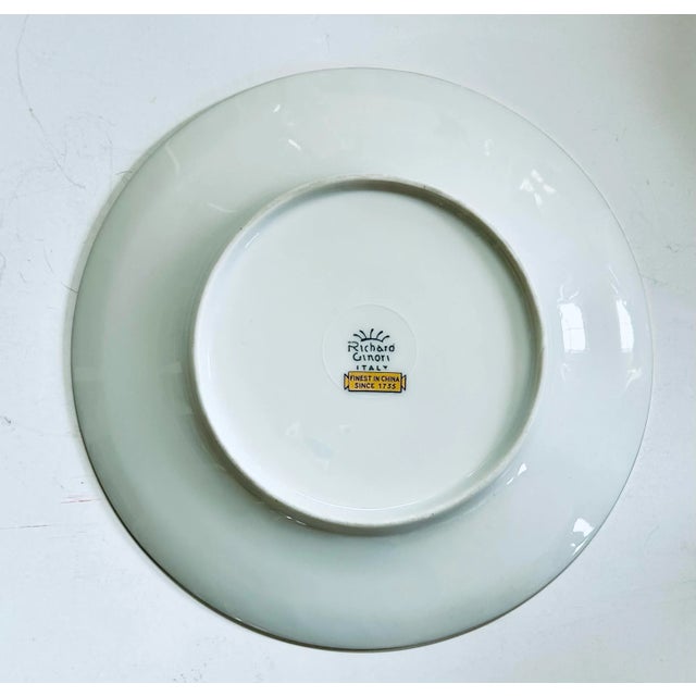 Richard Ginori Richard Ginori Palermo Blue Salad Plates - Set of 9 For Sale - Image 4 of 6