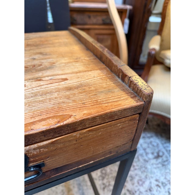 Rustic Writing Desk, Vintage For Sale - Image 11 of 12