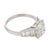 1930s Art Deco Gia 3.02 Carat Old Mine Cut Diamond Platinum Engagement Ring, Size 6.25 For Sale - Image 4 of 6