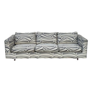 Late 20th-Century Tuxedo Sofas With Abstract Upholstery For Sale
