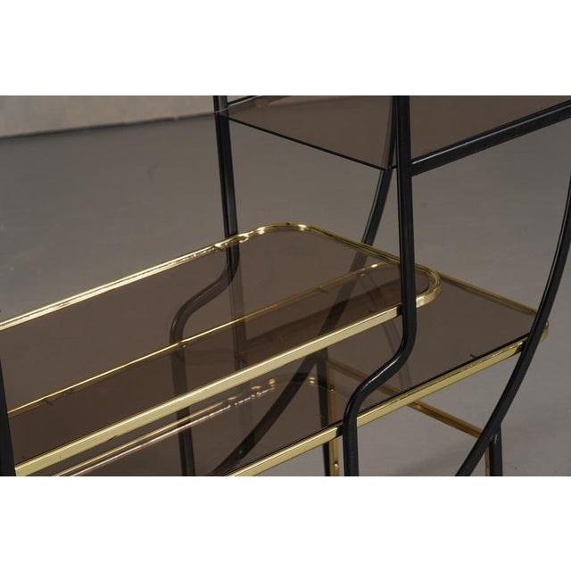 1970s Vintage Hollywood Regency Etagere Shelf, Italy, 1970s For Sale - Image 5 of 9