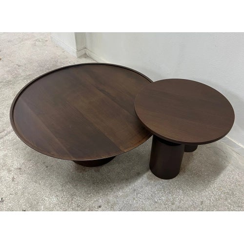 Solid Beech Tree Round Coffee Table For Sale - Image 6 of 6