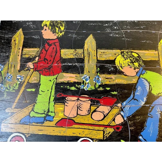 Bought from the collection of Danish Design Museum in Randers Denmark (now closed) this large puzzle designed by Kay...