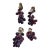 Four Antique Purple Glass Grape Clusters For Sale