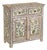 Oriental Cream Floral Cabinet, 1940s For Sale