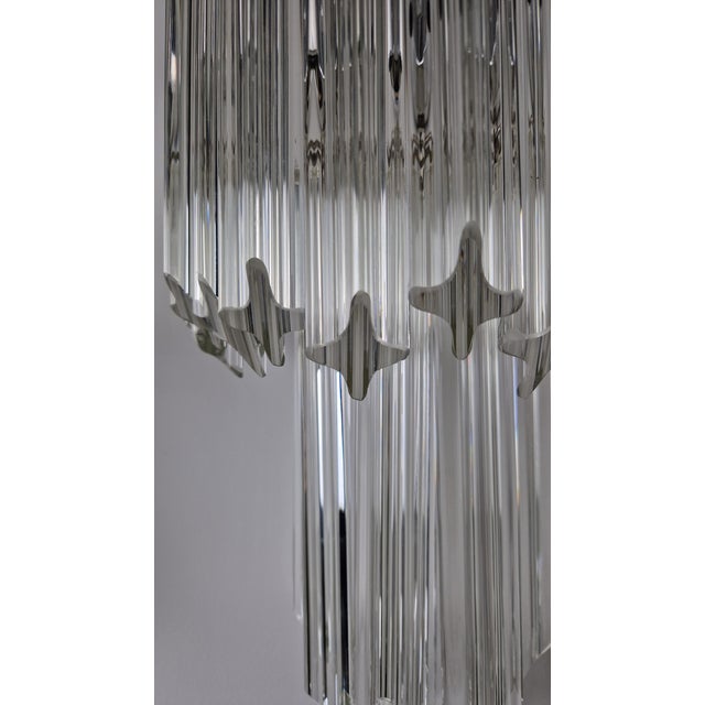 Silver Trilobi Wall Lamps in Murano Glass from Venini, 1990s, Set of 2 For Sale - Image 8 of 16