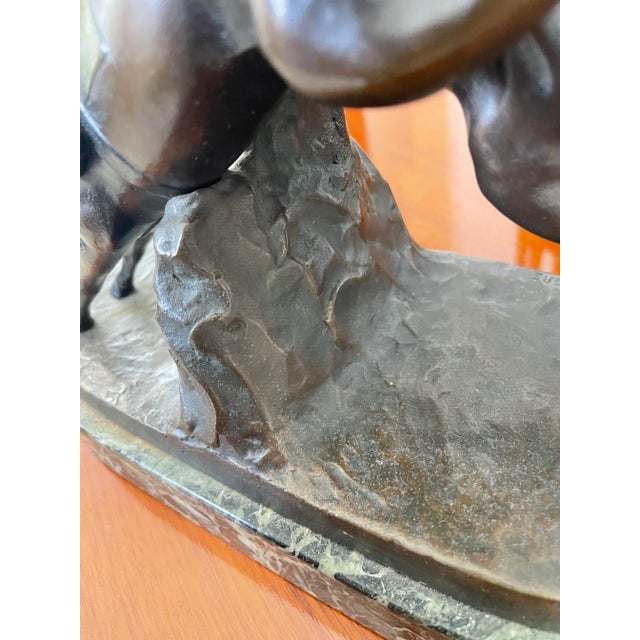 English Steeple Chase Sculpture Hans Harders Polychrome Bronze Horse Race For Sale - Image 10 of 12