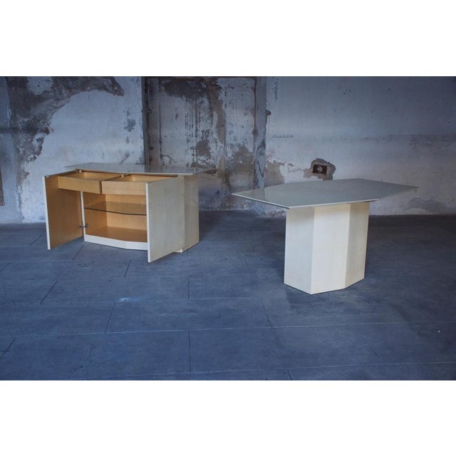 Table and Sideboard by Aldo Tura, Italy, 1960s, Set of 2 For Sale - Image 6 of 18