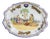 French Oval Platter by Prestige Porquier Beau Henriot Quimper, 1900 For Sale