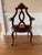 Mid 20th Century Italian Venetian Regency Carved Wood and Cane Armchair For Sale - Image 4 of 8