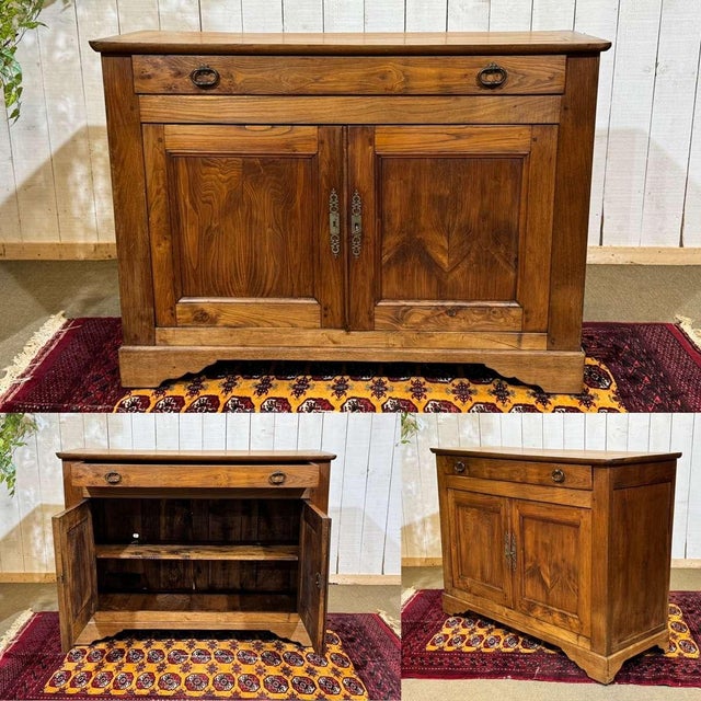 Early 20th century chestnut sideboard - W=127.5m D=48cm H=95cm