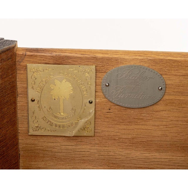 Baker Furniture Mahogany Demilune Console Table For Sale In New York - Image 6 of 8
