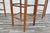 1970s Set of 3 Danish Modern Style Oak Bar Stools With Rush Seats | Mid-Century For Sale - Image 11 of 18