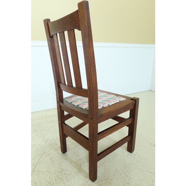 Set of 6 Stickley Antique Mission Oak Dining Room Chairs Chairish