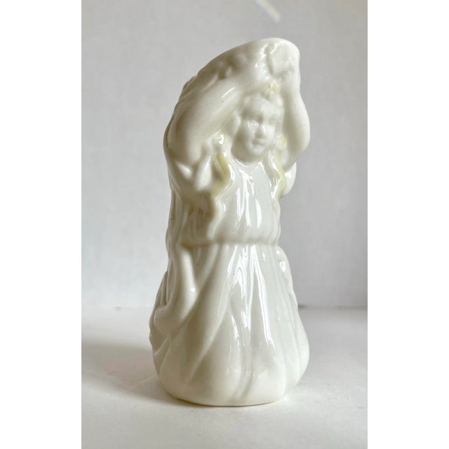 1940s 1940's Belleek Irish "Undine" Figurative Female Creamer For Sale - Image 5 of 9