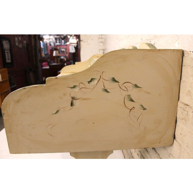 Mid 20th Century Antique Style Hand-Painted Desk With Dragonfly and Ivy Motifs For Sale - Image 13 of 16